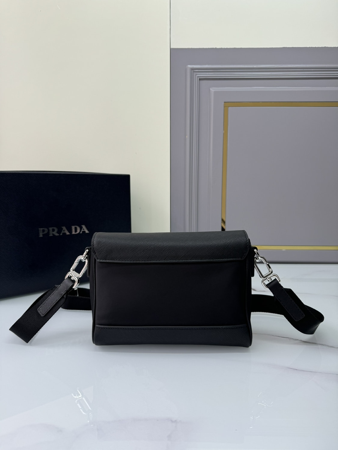   RD Re-Nylon and Saffiano shoulder bag (,  2)