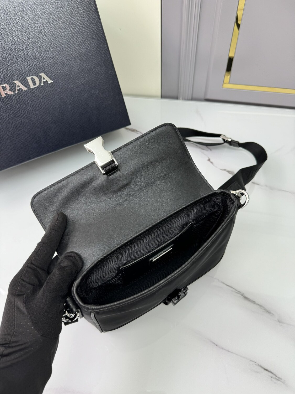   RD Re-Nylon and Saffiano shoulder bag (,  7)