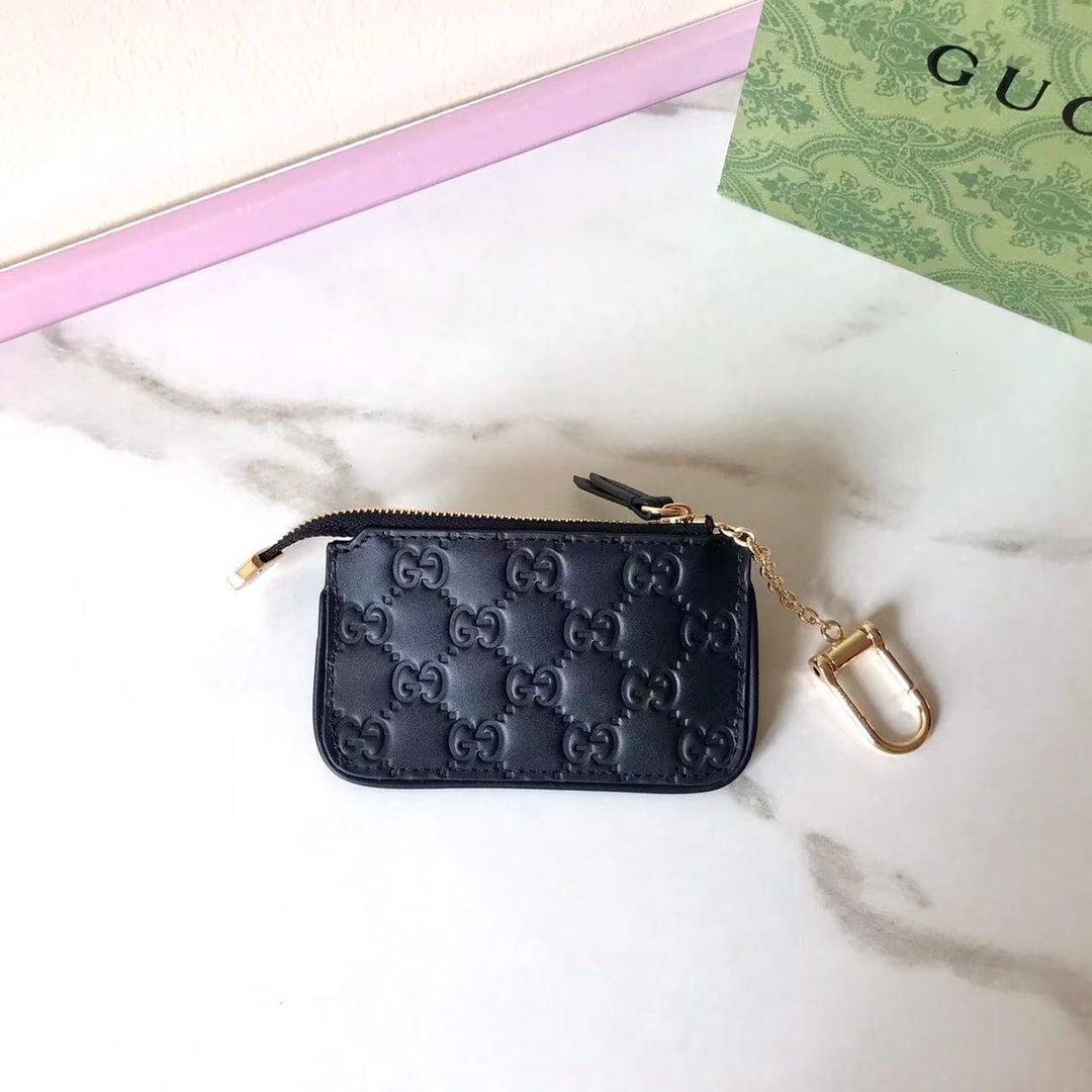  Gucci GG Emblem zip key case (,  1)