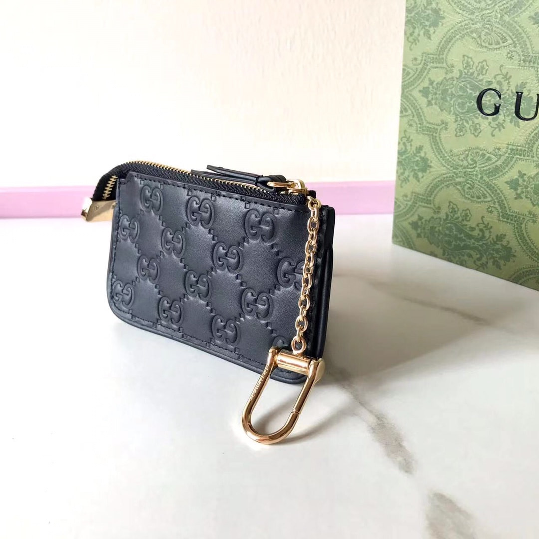  Gucci GG Emblem zip key case (,  4)