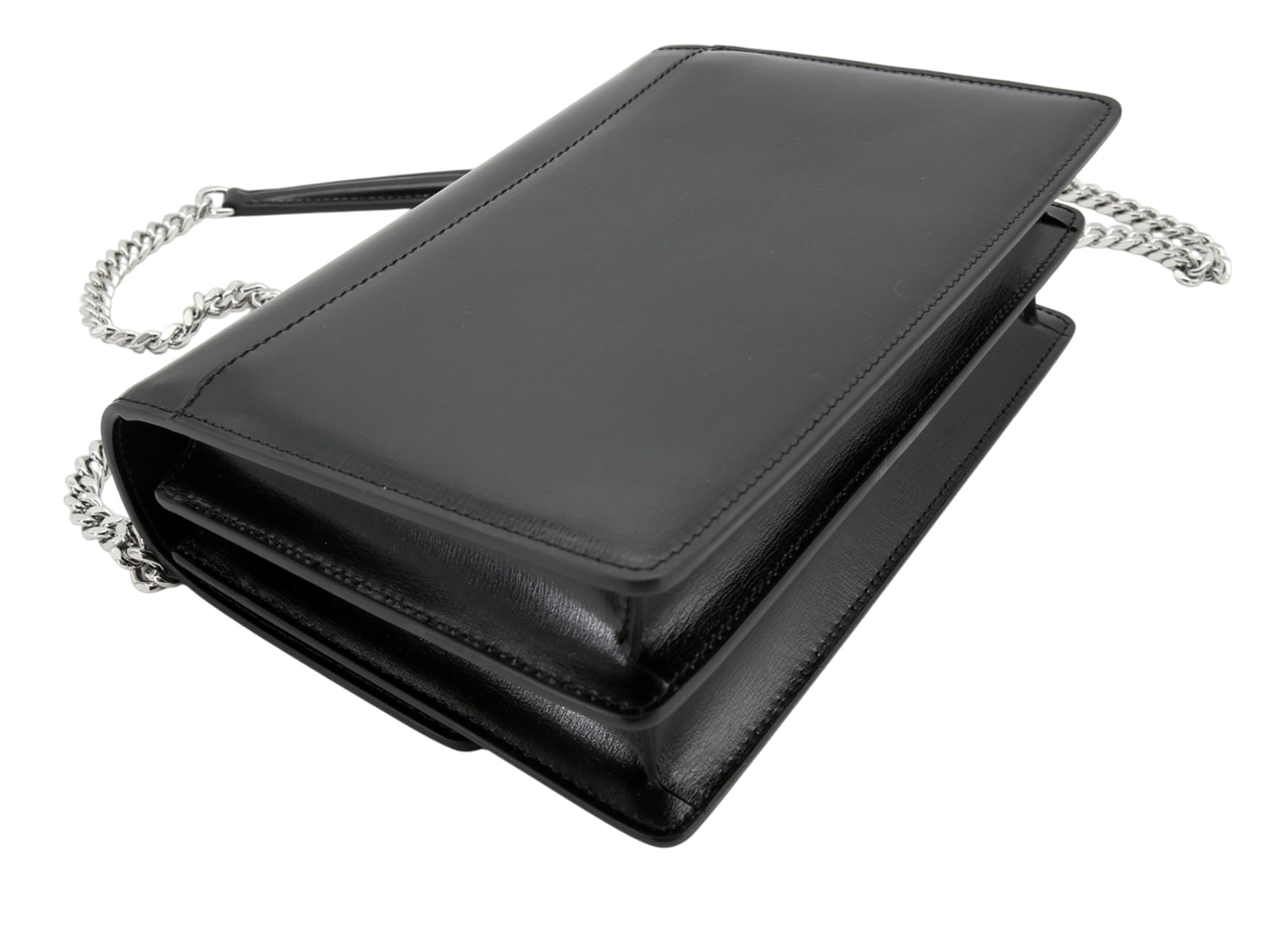 Сумка женская из натуральной кожи черная SАINТ LАURЕNТ Sunset (вид 6) Сумка женская из натуральной кожи черная SАINТ LАURЕNТ Sunset (фото, вид 6)