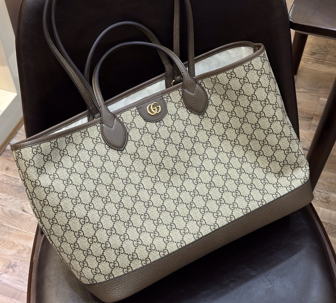 Сумка женская из натуральной кожи GUССI Ophidia Tote (вид 3) Сумка женская из натуральной кожи GUССI Ophidia Tote (фото, вид 3)