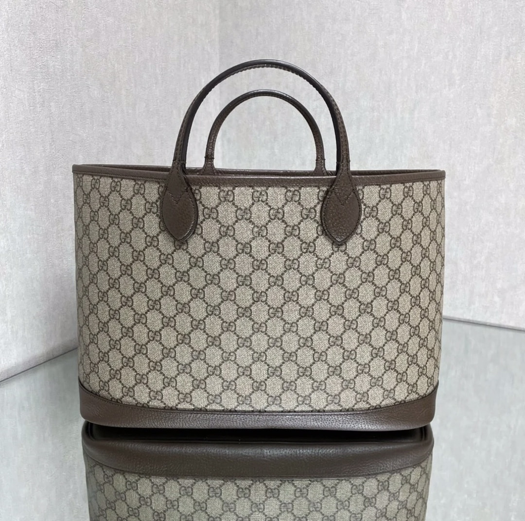 Сумка женская из натуральной кожи GUССI Ophidia Tote (вид 5) Сумка женская из натуральной кожи GUССI Ophidia Tote (фото, вид 5)