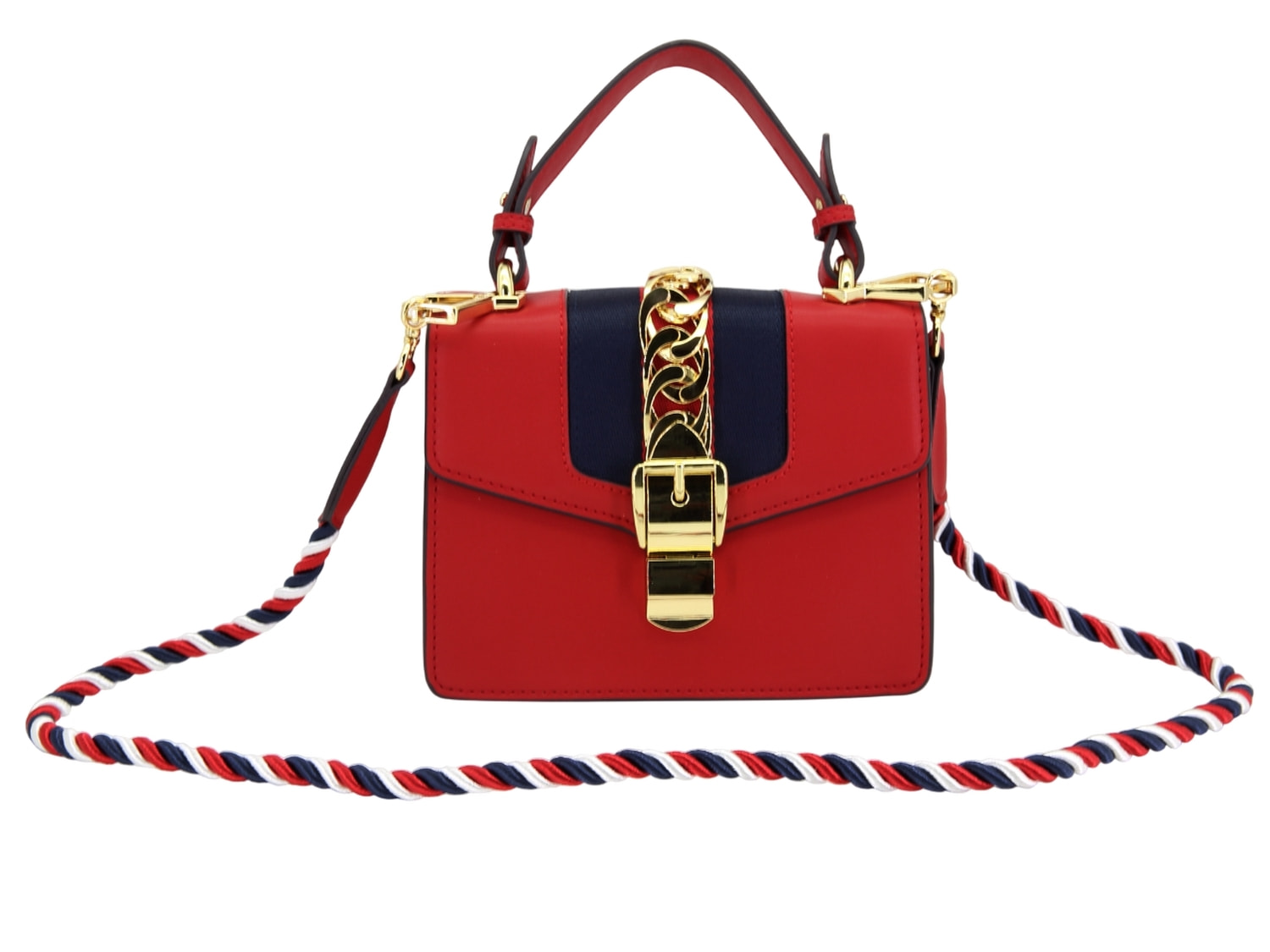 Сумка женская из натуральной кожи красная с декоративной вставкой (вид 2) Сумка женская из натуральной кожи красная с декоративной вставкой (фото, вид 2)