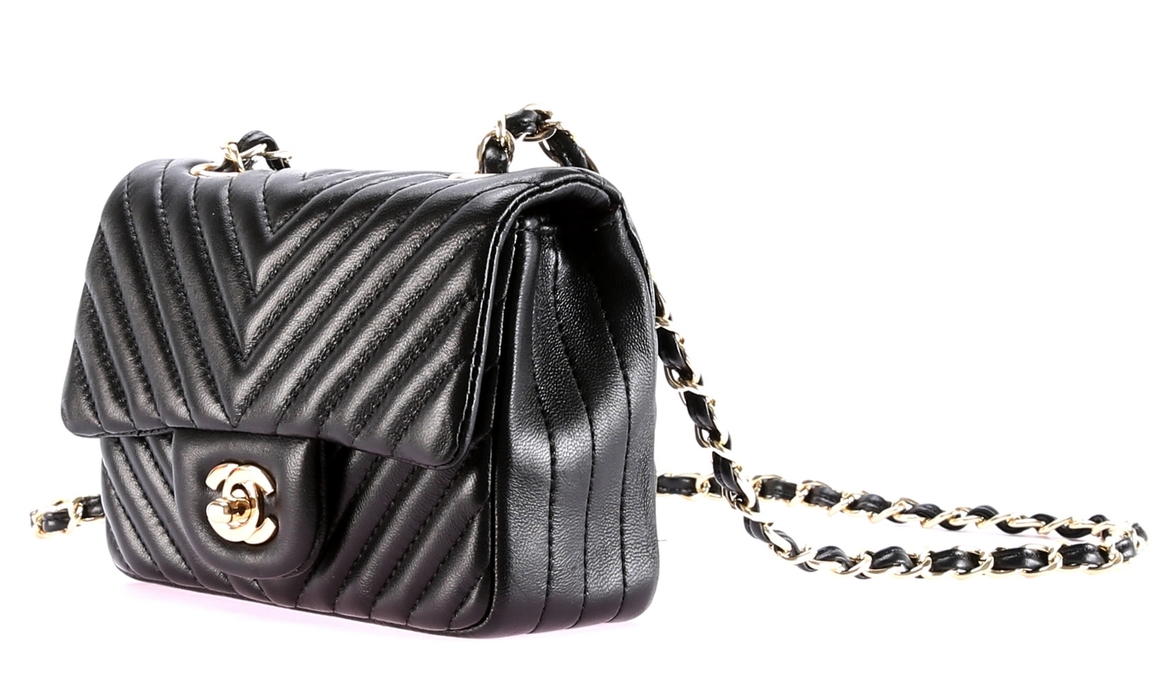       NL EXTRA MINI CHEVRON CLASSIC FLAP BAG (,  2)