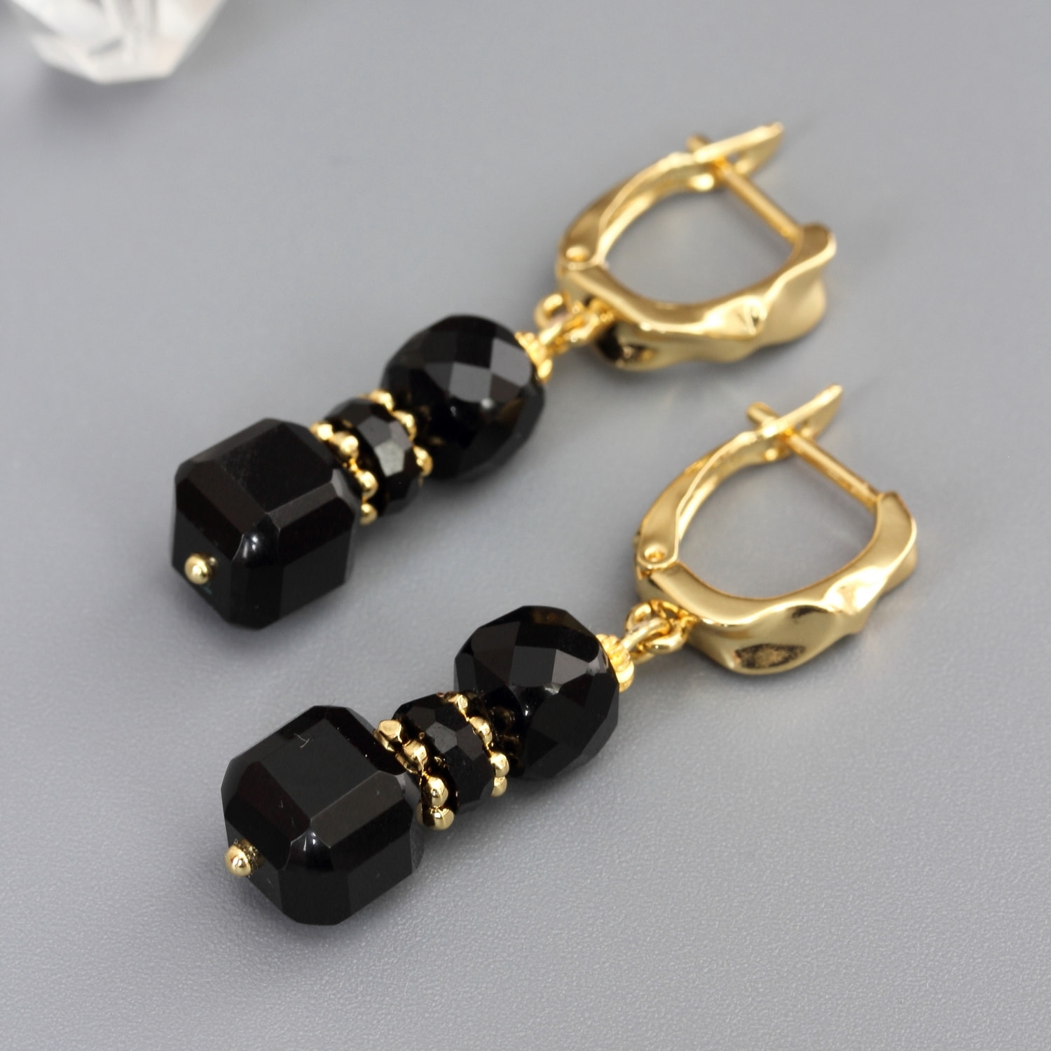 Серьги из чёрного агата Серьги из чёрного агата (фото)