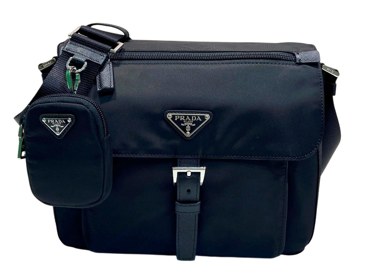 ����� �R�D� Re-Nylon and Saffiano shoulder bag (����)