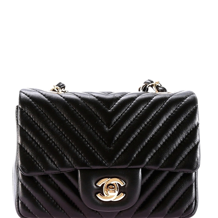       NL EXTRA MINI CHEVRON CLASSIC FLAP BAG ()