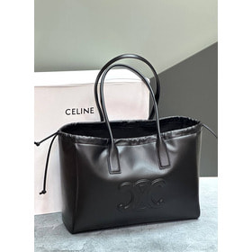   LIN CABAS DRAWSTRING CUIR TRIOMPHE IN GRAINED CALFSKIN