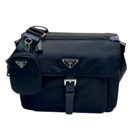 ����� �R�D� Re-Nylon and Saffiano shoulder bag