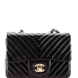       NL EXTRA MINI CHEVRON CLASSIC FLAP BAG