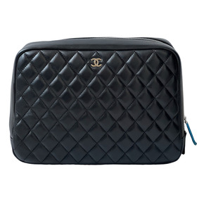  ( -) NL Quilted Lambskin Beauty Case black